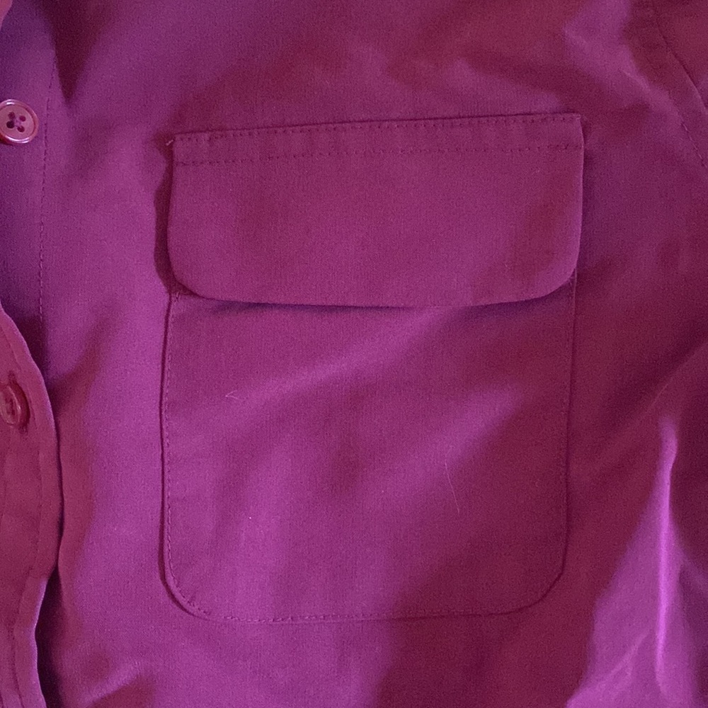 Euc Chicos Button Front Patch Pocket Blouse - image 6